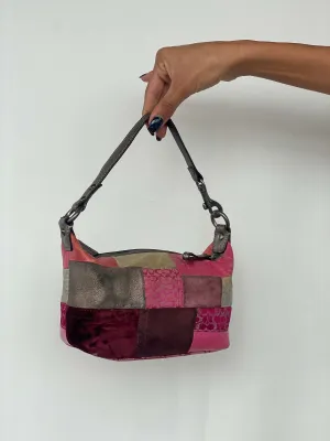 90s Patchwork Coach Mini Handbag