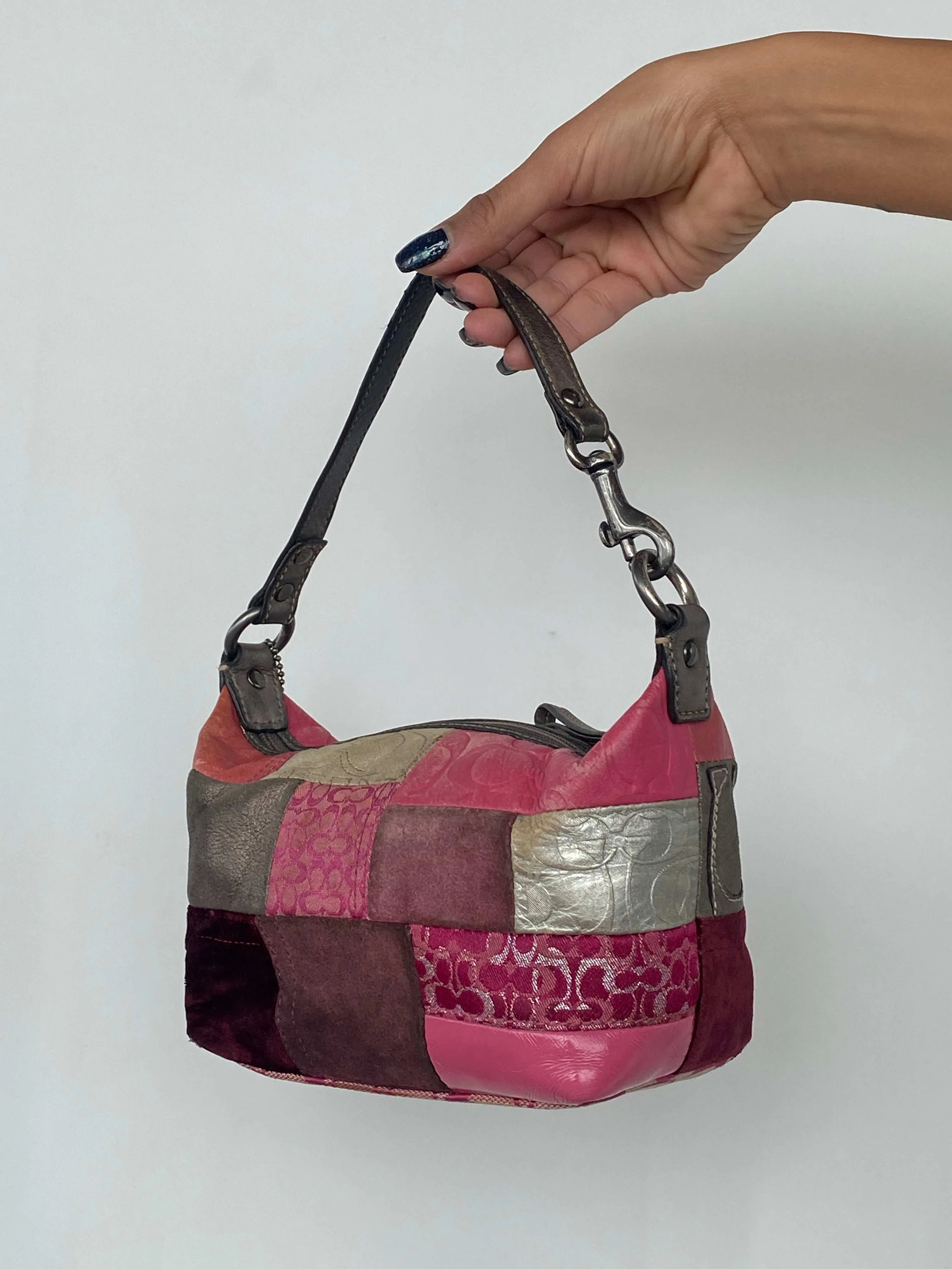 90s Patchwork Coach Mini Handbag