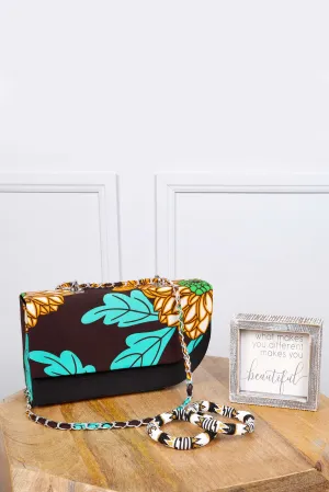 AMEYLA African Print Midsize Bag