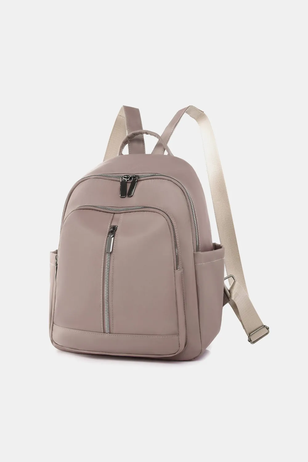 *APP EXCLUSIVE* Faux Leather Nylon Backpack