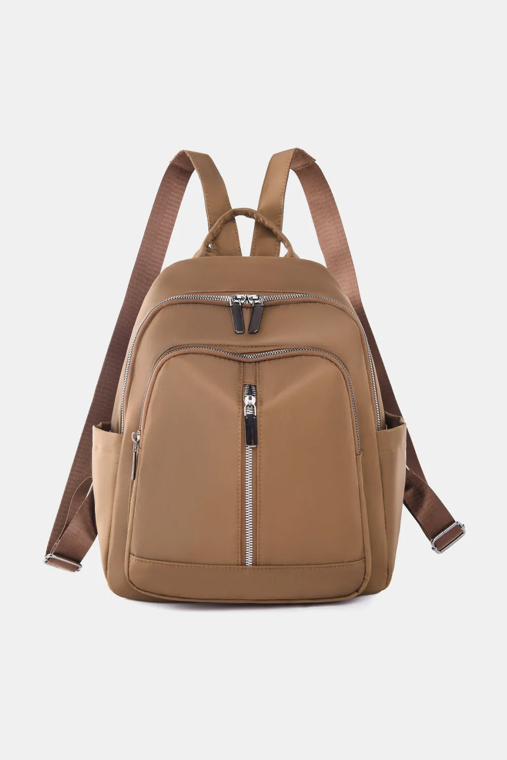 *APP EXCLUSIVE* Faux Leather Nylon Backpack