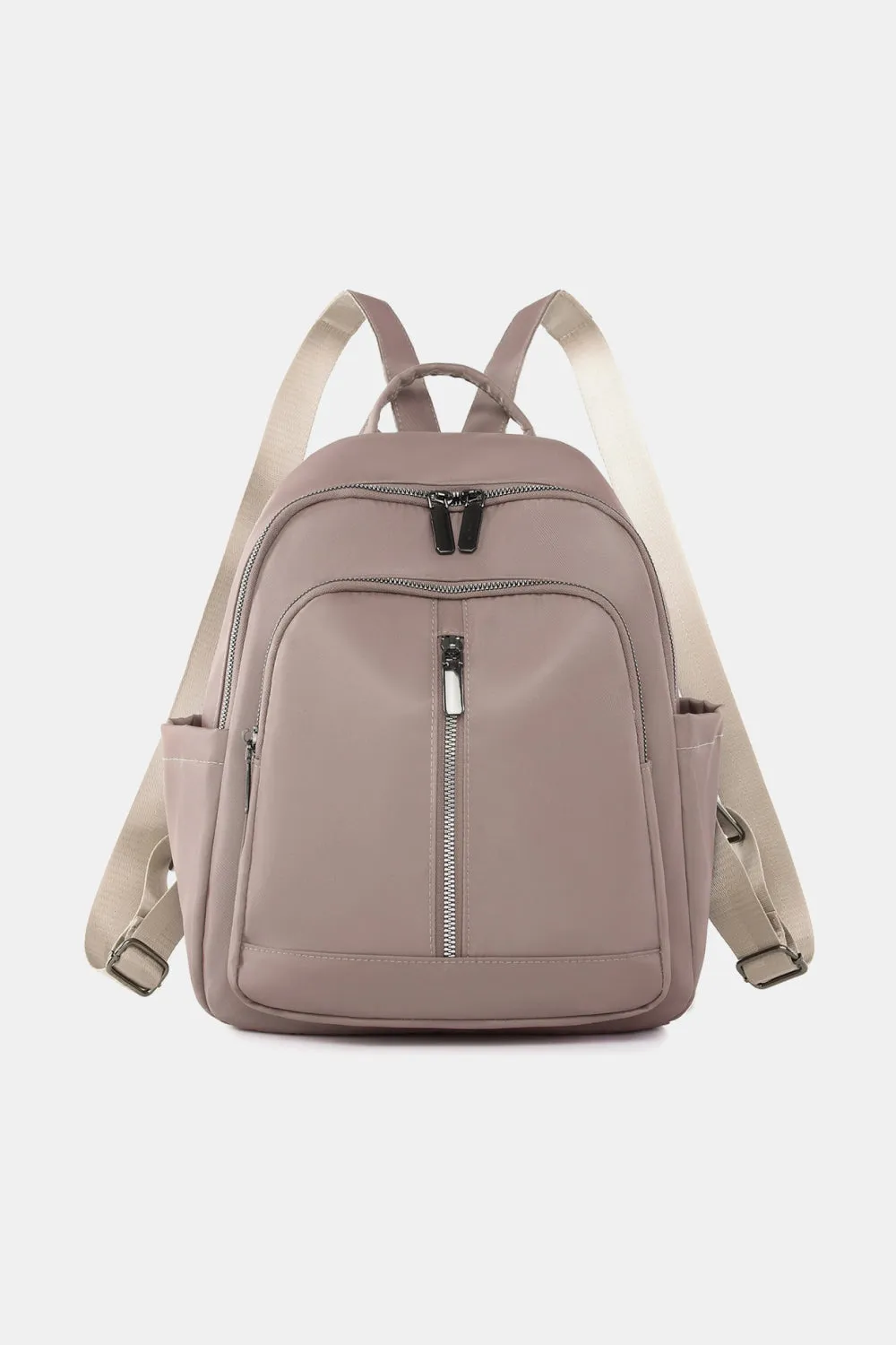 *APP EXCLUSIVE* Faux Leather Nylon Backpack