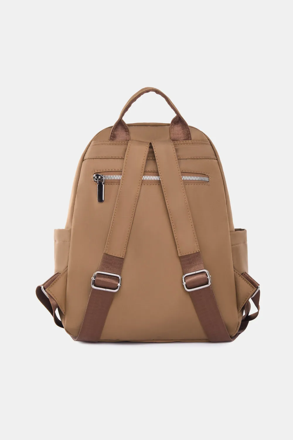 *APP EXCLUSIVE* Faux Leather Nylon Backpack