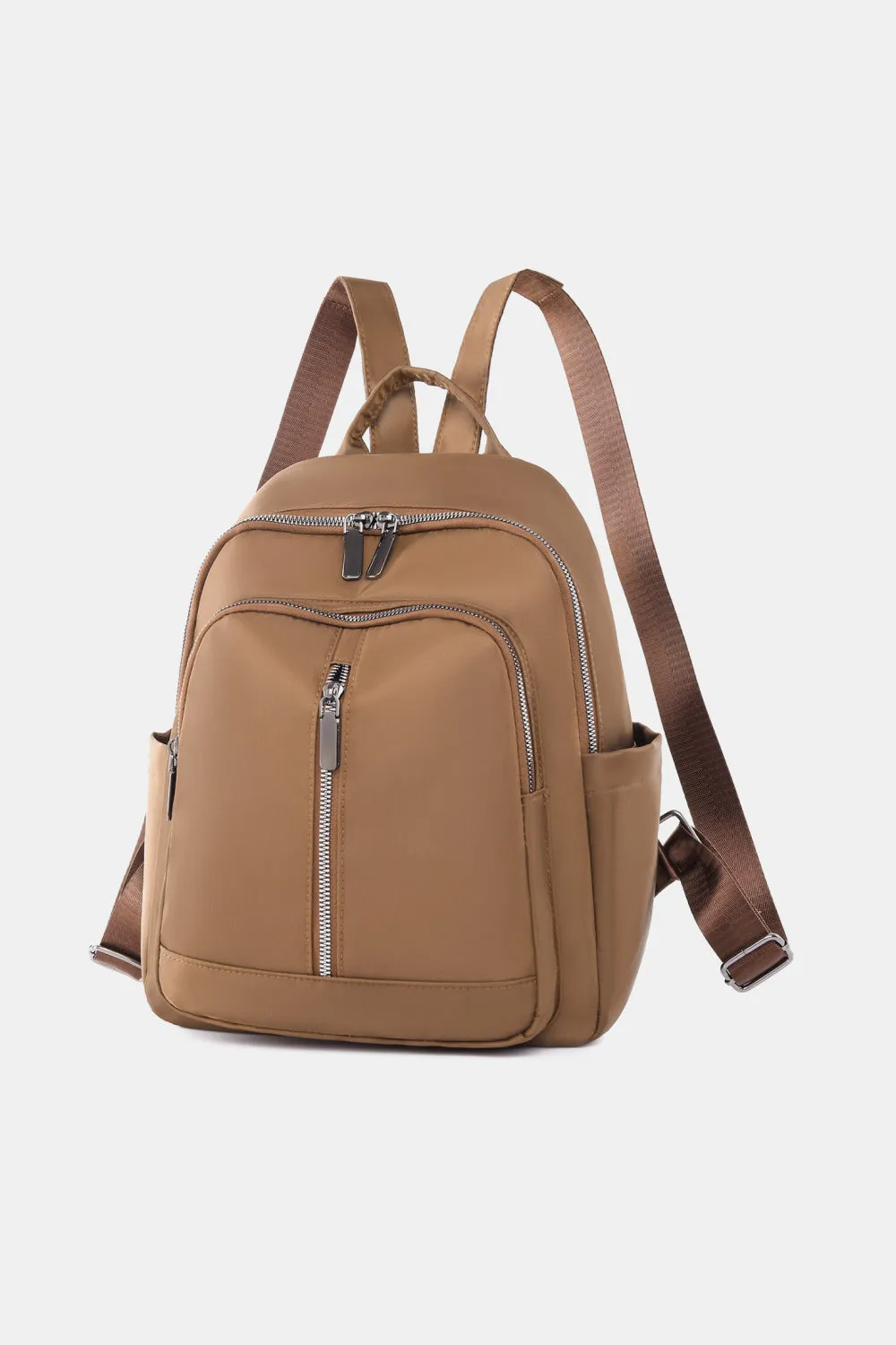 *APP EXCLUSIVE* Faux Leather Nylon Backpack