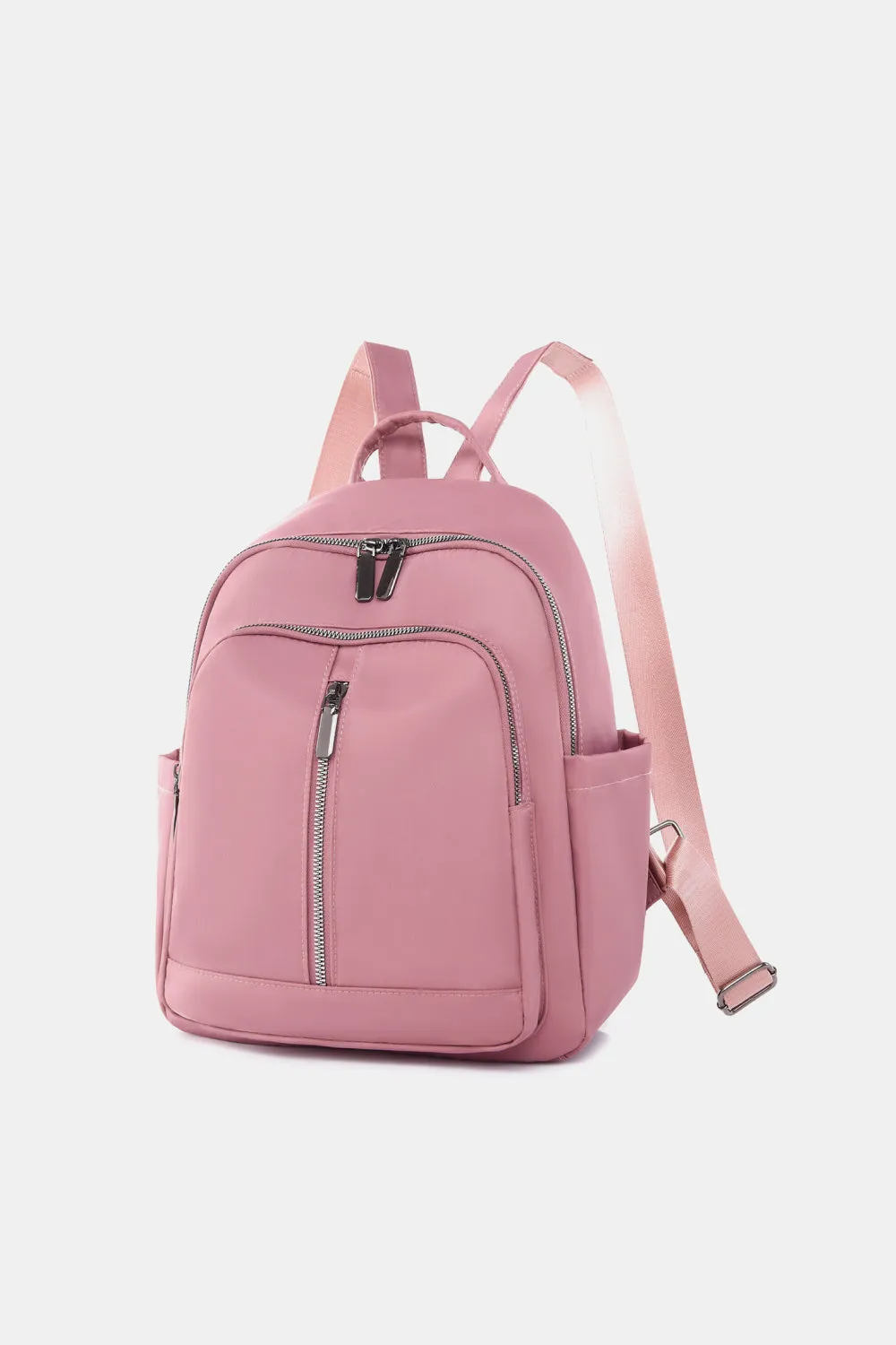 *APP EXCLUSIVE* Faux Leather Nylon Backpack