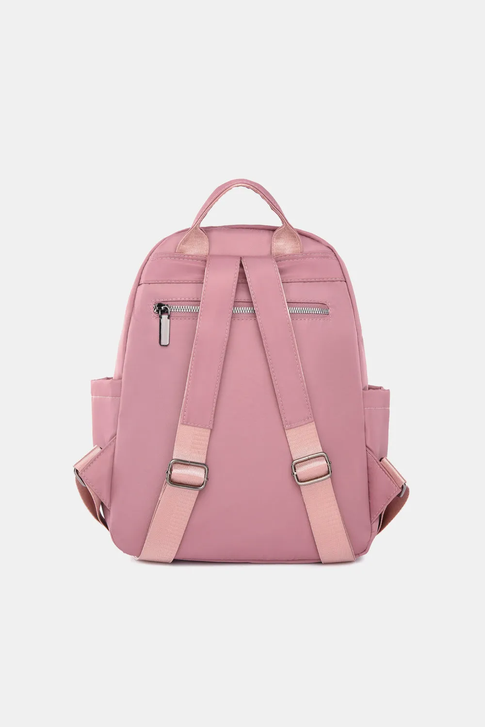 *APP EXCLUSIVE* Faux Leather Nylon Backpack