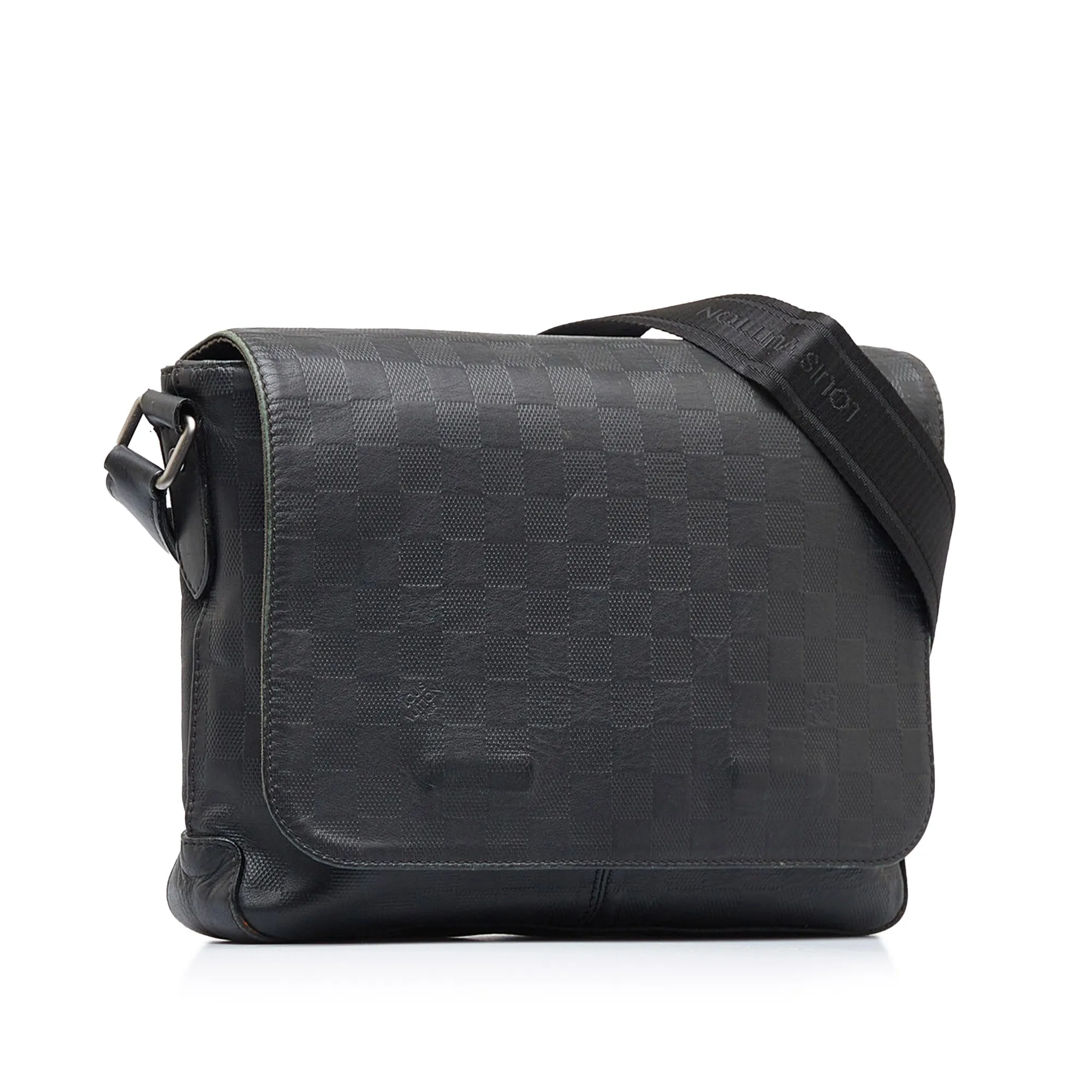 Black Louis Vuitton Damier Infini District Crossbody Bag