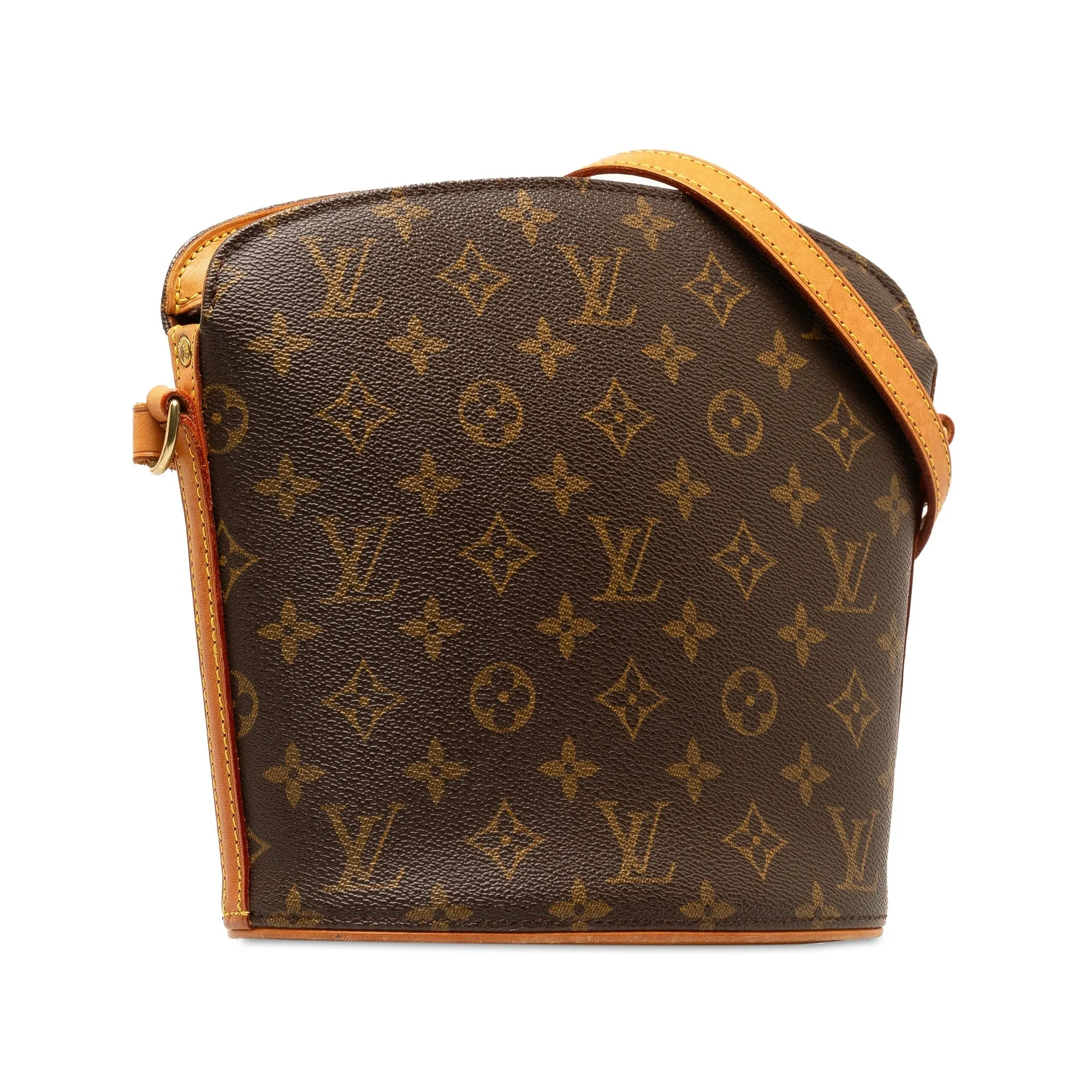 Brown Louis Vuitton Monogram Drouot Crossbody Bag