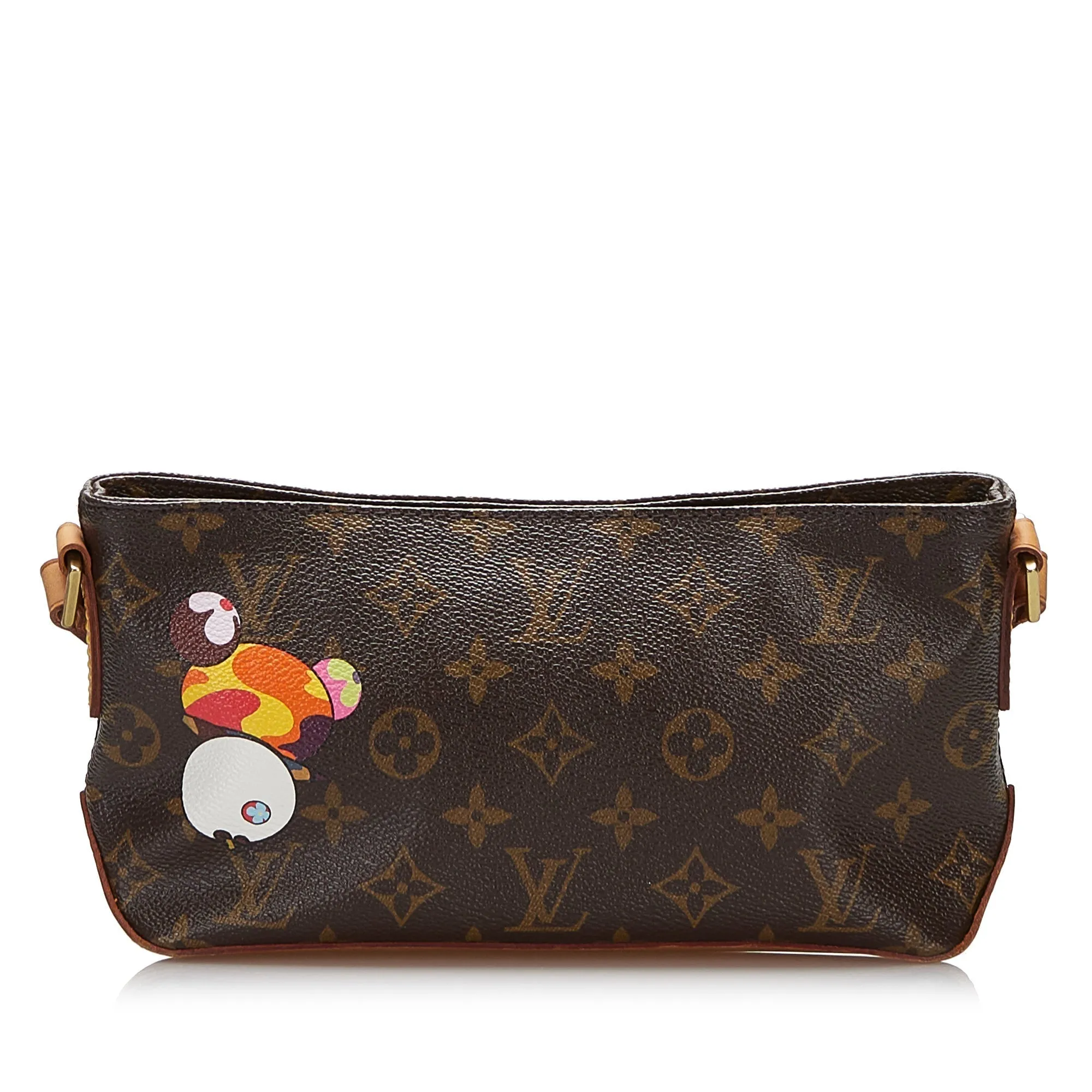 Brown Louis Vuitton Monogram Panda Trotteur Takashi Murakami Crossbody Bag