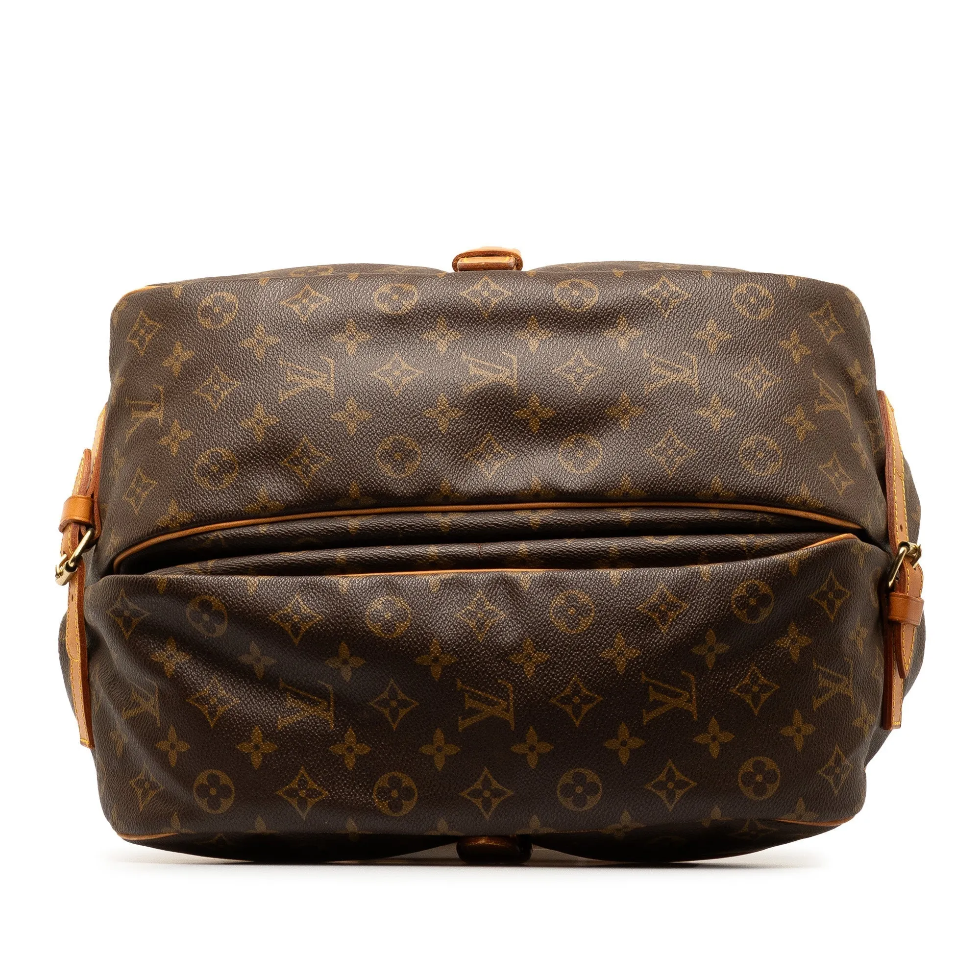 Brown Louis Vuitton Monogram Saumur 35 Crossbody Bag