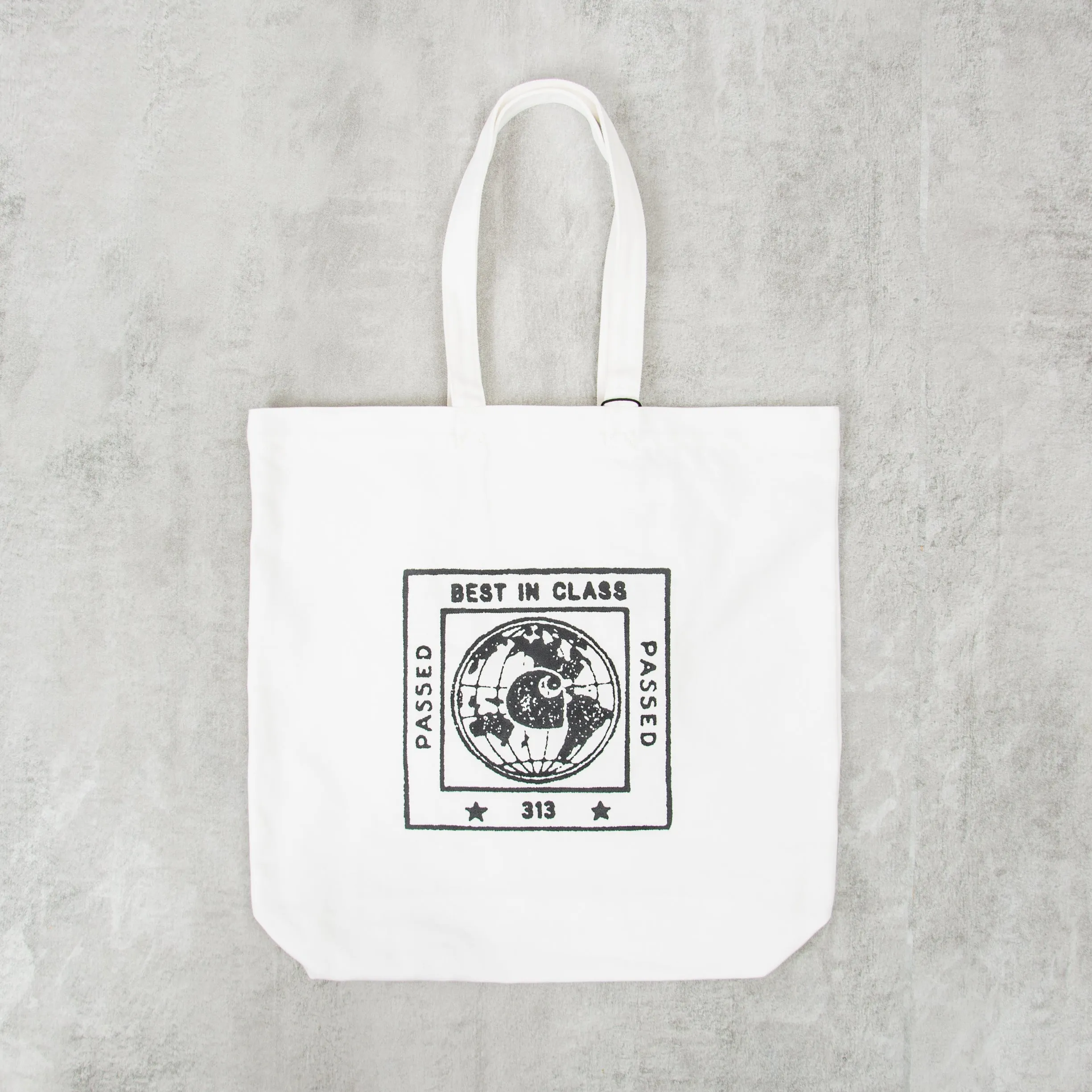 Carhartt WIP Stamp Tote - White / Black