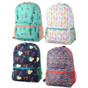 Case of [24] 17" Arctic Star Classic Backpack - 4 Assorted Prints