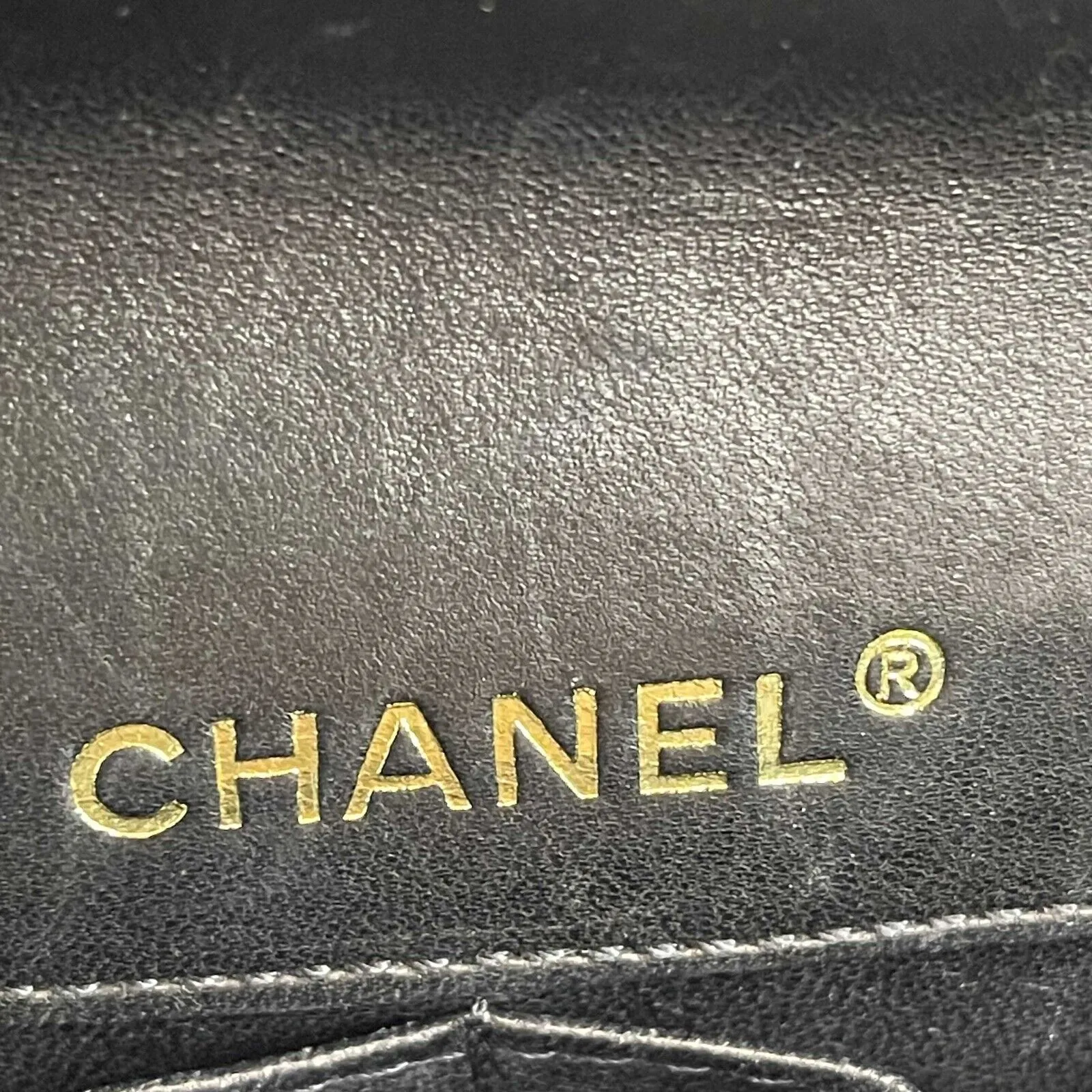 Chanel Black Vintage Chocolate Bar Bag East West Flap CC Gold Handbag