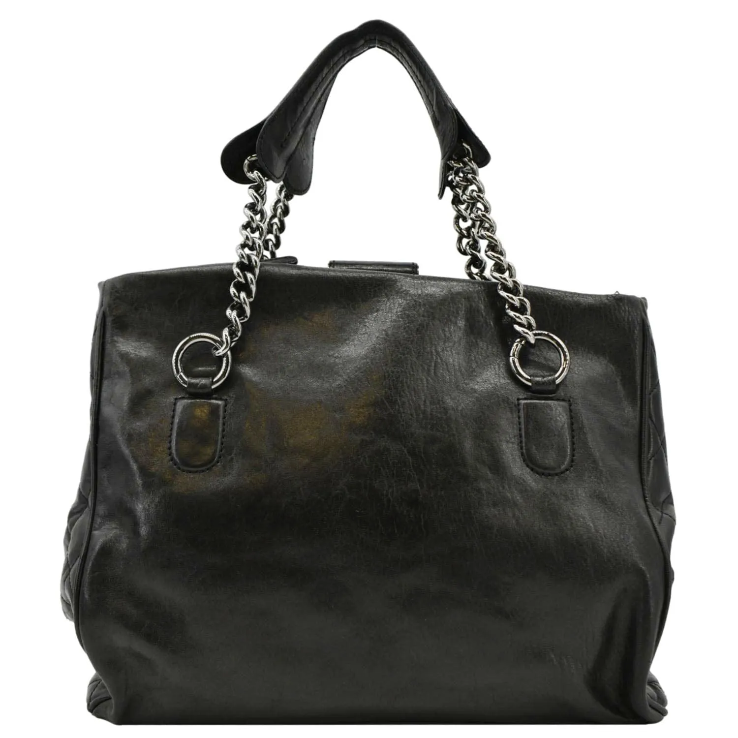 CL Perfect Day Large Leather Tote Bag Black