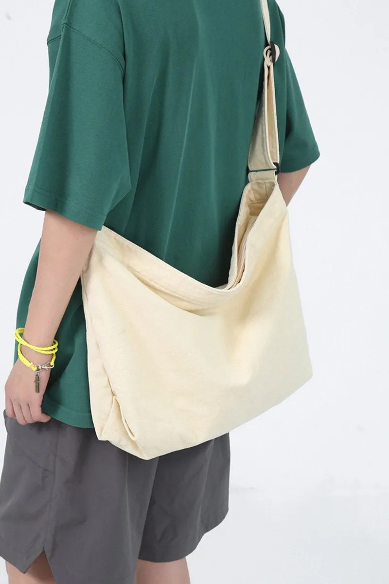 Crossbody Canvas Big Shoulder Bag