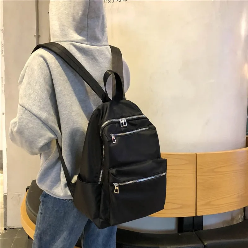 Deanwangkt Women Backpack For Teenage Girls Fashion Nylon School Bag Female Backbag Casual Large Capacity Travel Bag Mochilas K45