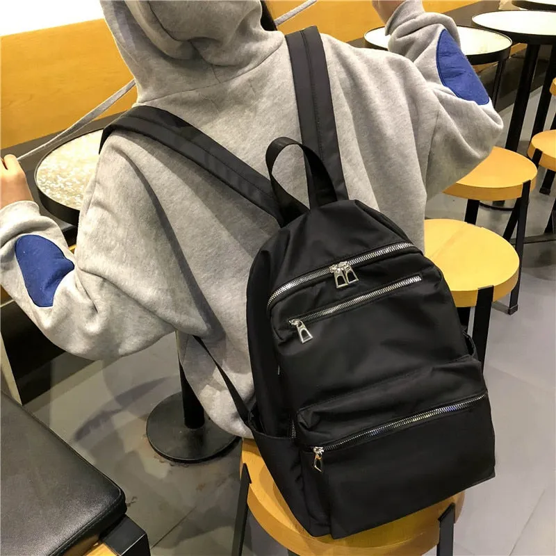 Deanwangkt Women Backpack For Teenage Girls Fashion Nylon School Bag Female Backbag Casual Large Capacity Travel Bag Mochilas K45