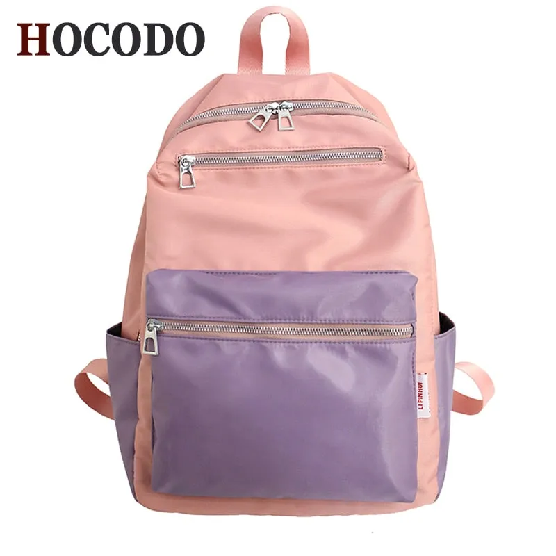 Deanwangkt Women Backpack For Teenage Girls Fashion Nylon School Bag Female Backbag Casual Large Capacity Travel Bag Mochilas K45