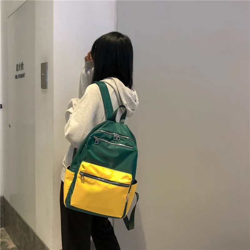 Deanwangkt Women Backpack For Teenage Girls Fashion Nylon School Bag Female Backbag Casual Large Capacity Travel Bag Mochilas K45