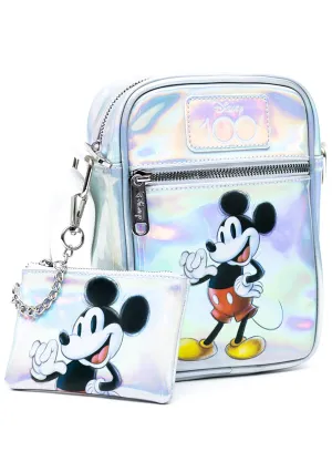 Disney 100th Anniversary Mickey 2PC Holographic Crossbody Bag Set