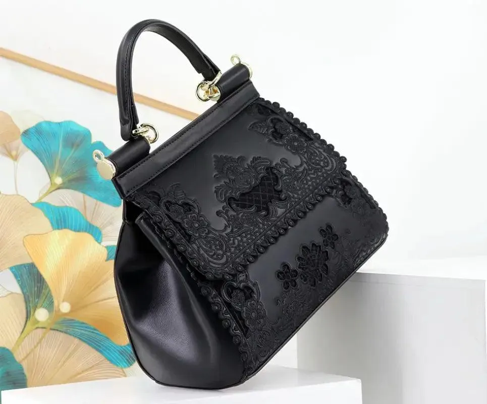 Elegant Hollow Design Handbag