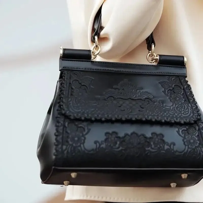 Elegant Hollow Design Handbag