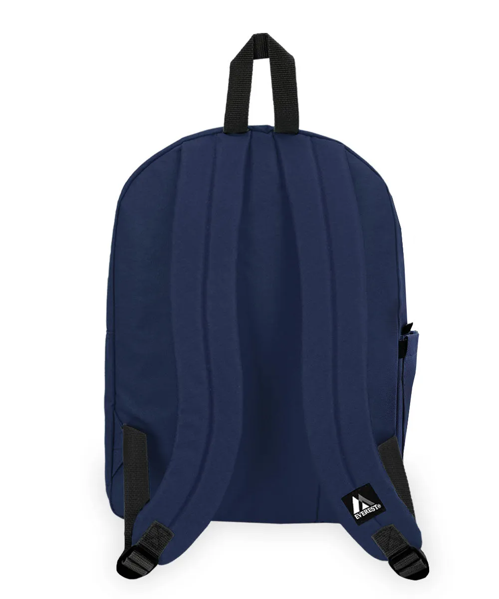 EVEREST CLASSIC LAPTOP BACKPACK W/ SIDE POCKET - NAVY