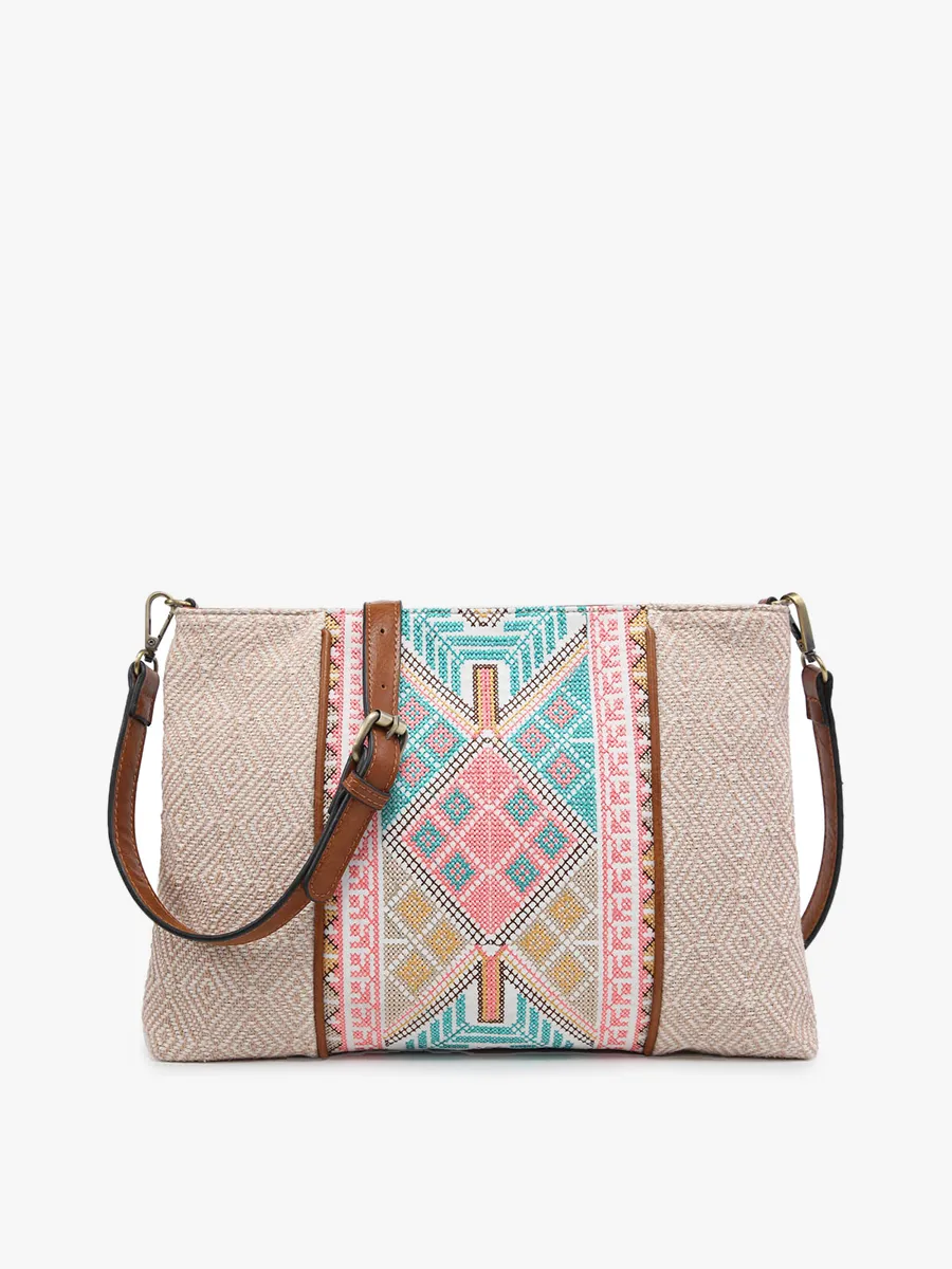 Felicity Aztec Embroidered Crossbody