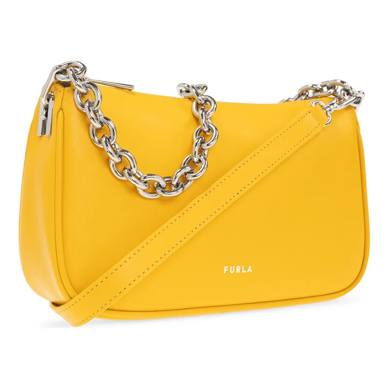 Furla Moon Small Shoulder Bag - Polline Yellow