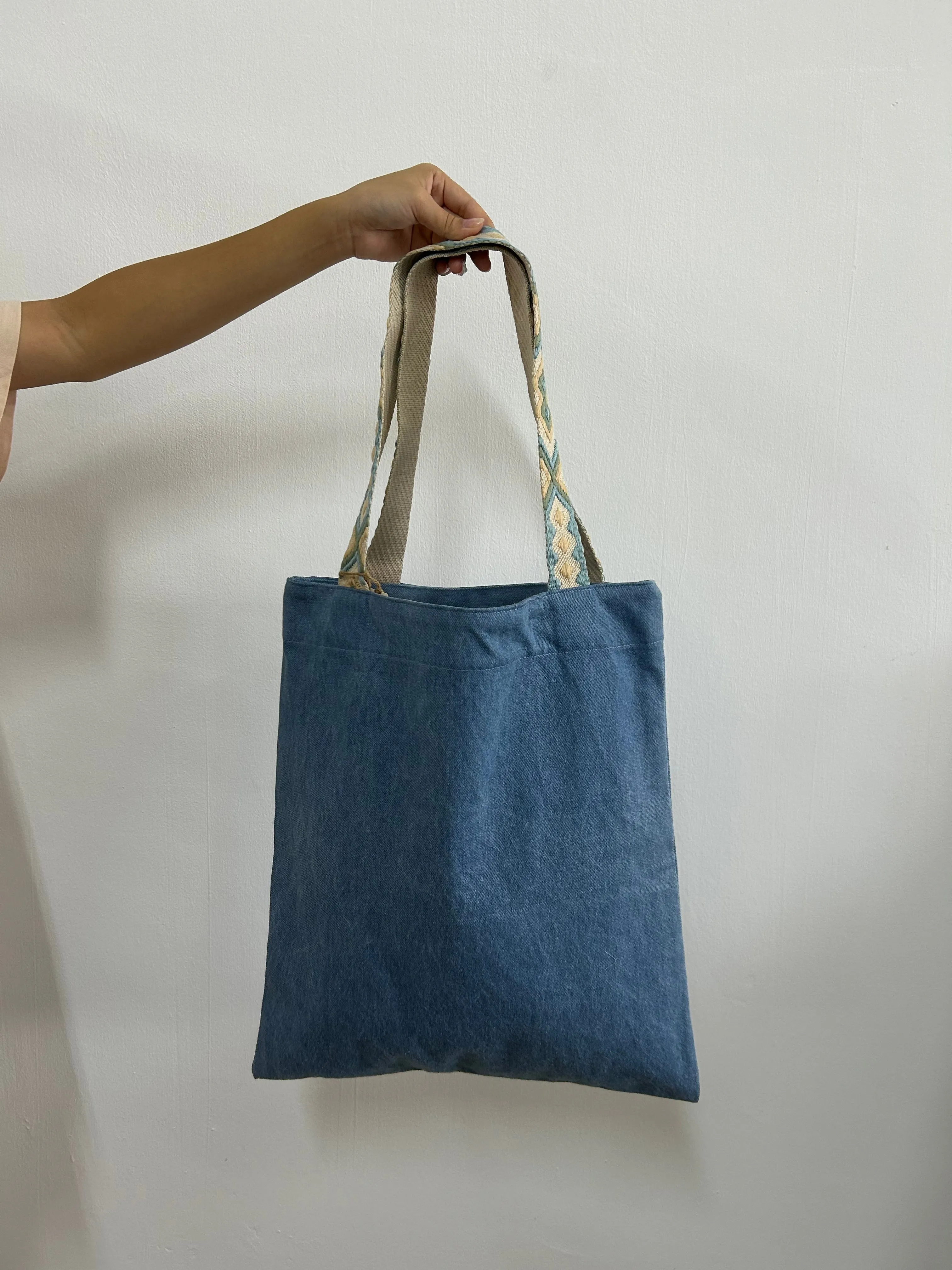 G&B Tote Bag for Dog Moms, Denim