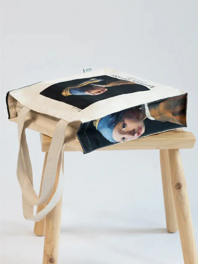 Girl with a Pearl Earring Johannes Vermeer - Tote Bag