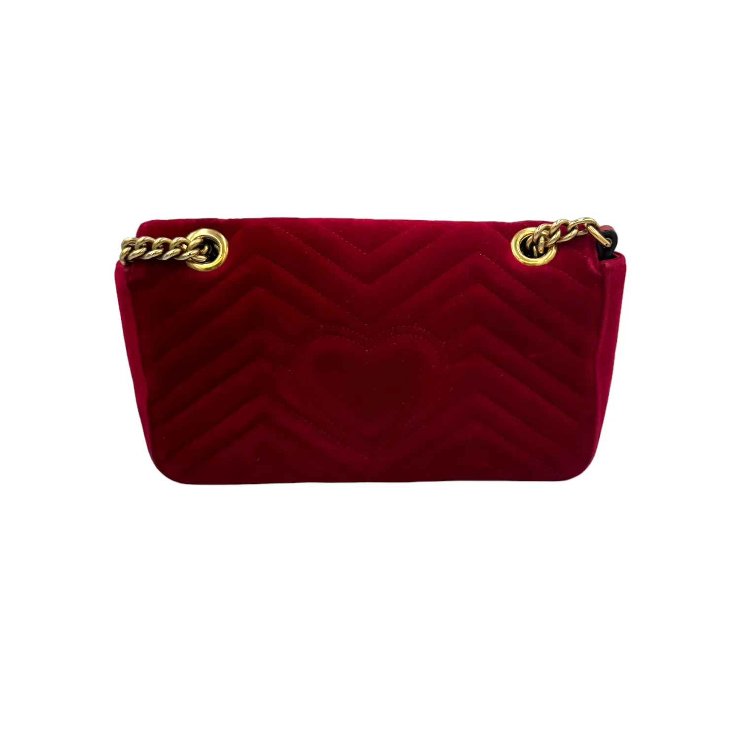 Gucci Marmont Small Red Velvet