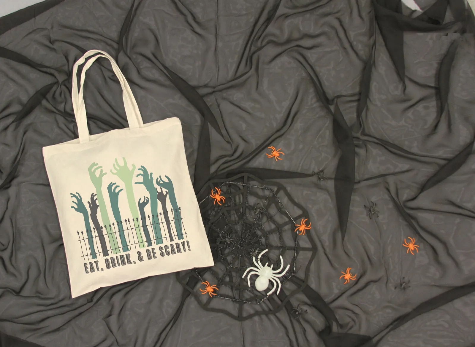 Halloween Zombie Hands Tote Bag