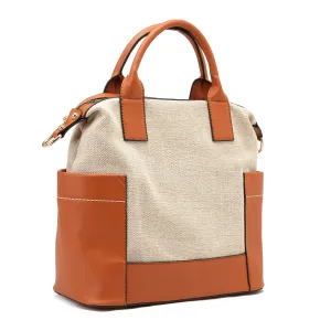 hand and back bag - brown