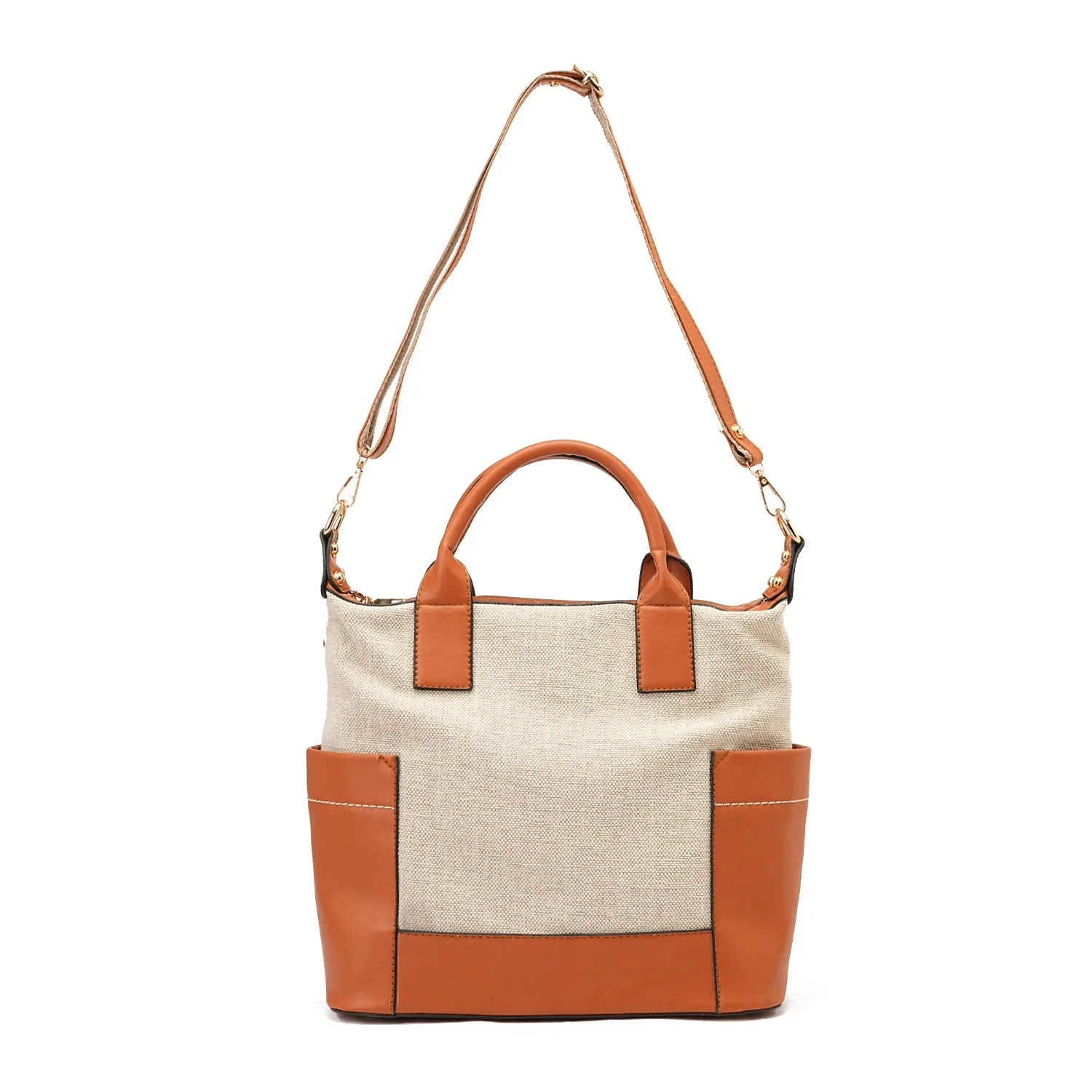 hand and back bag - brown