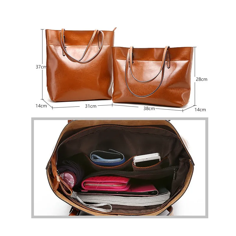 Handbag Women Genuine Leather Real leather Handbags