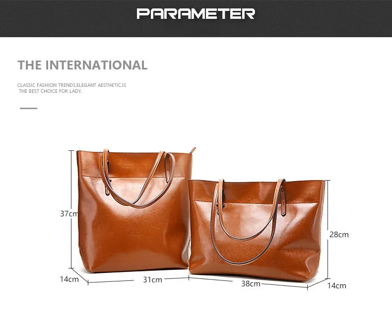 Handbag Women Genuine Leather Real leather Handbags