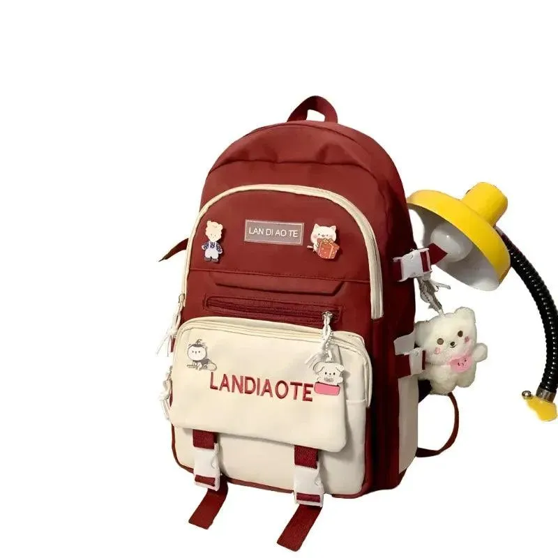 Kawaii Nylon Laptop Backpack