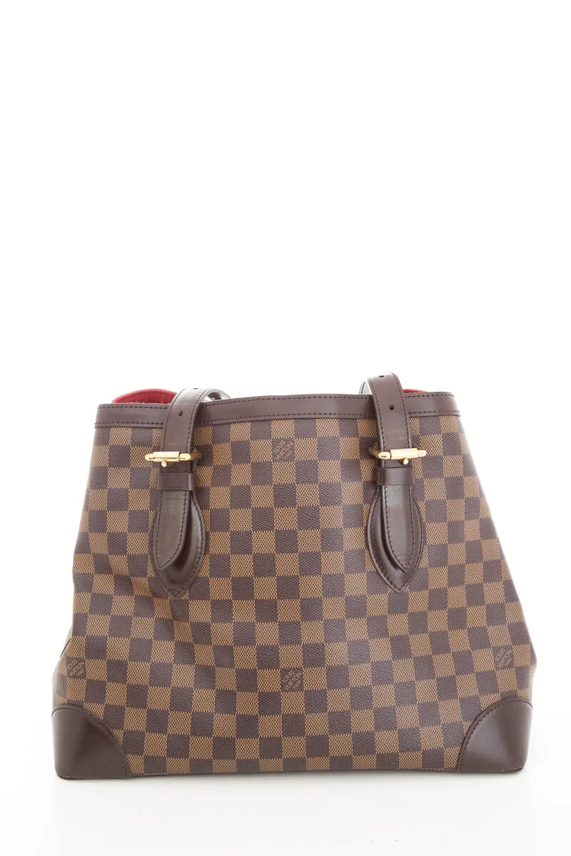 Louis Vuitton 2008 Brown Damier Ebene Hamstead Handbag