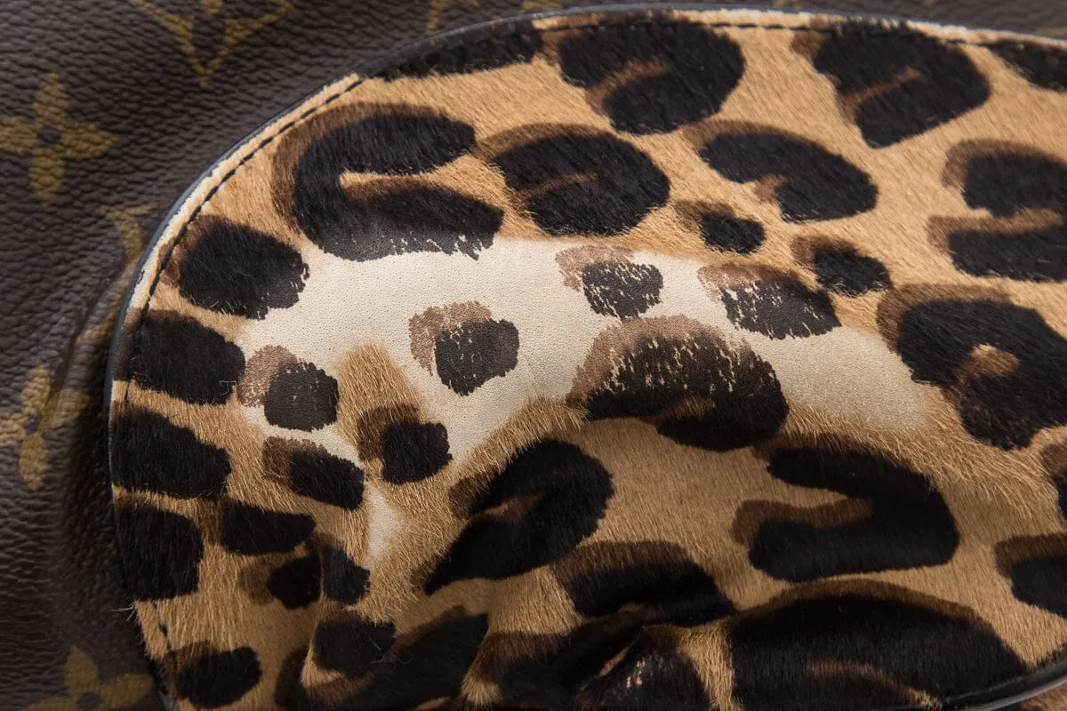 Louis Vuitton Brown Monogram Leopard Polly Handbag