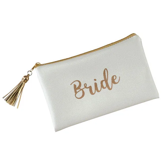 Metallic Gold Bride Tote Bag