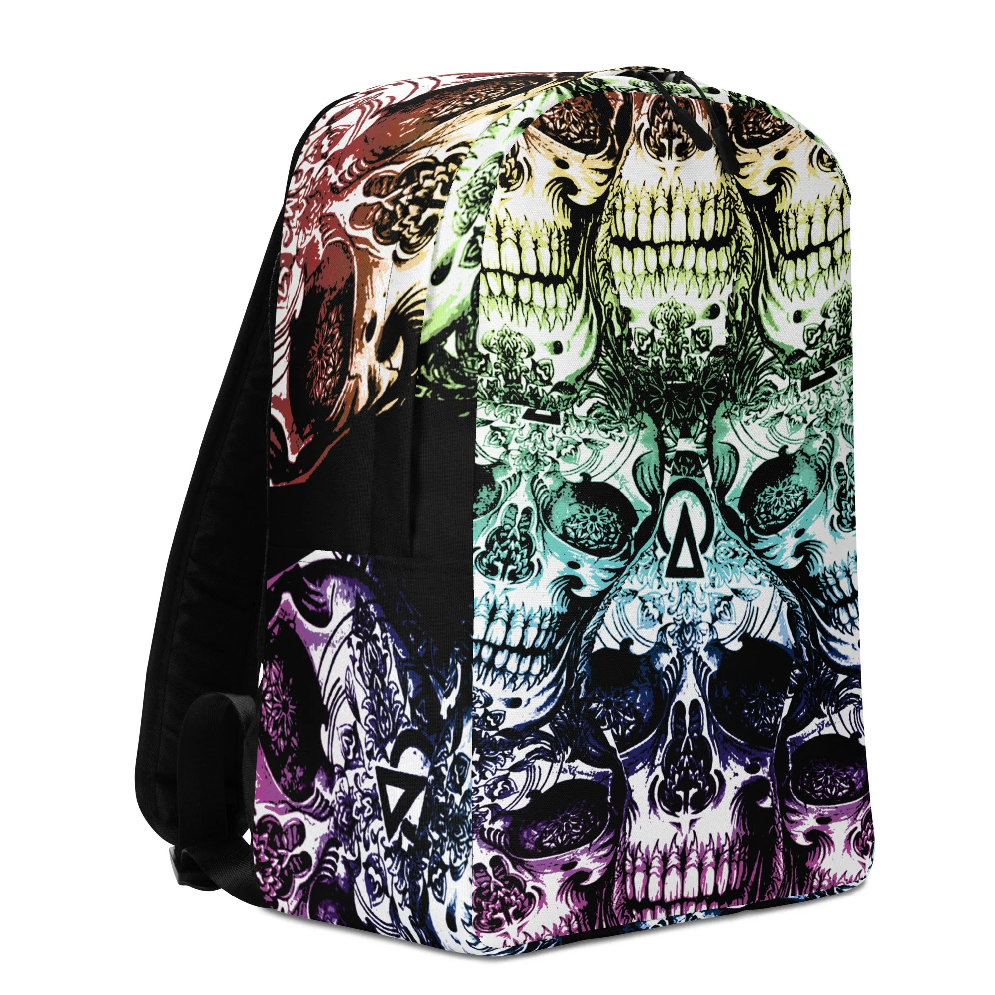 Minimalist Backpack Skulls Design