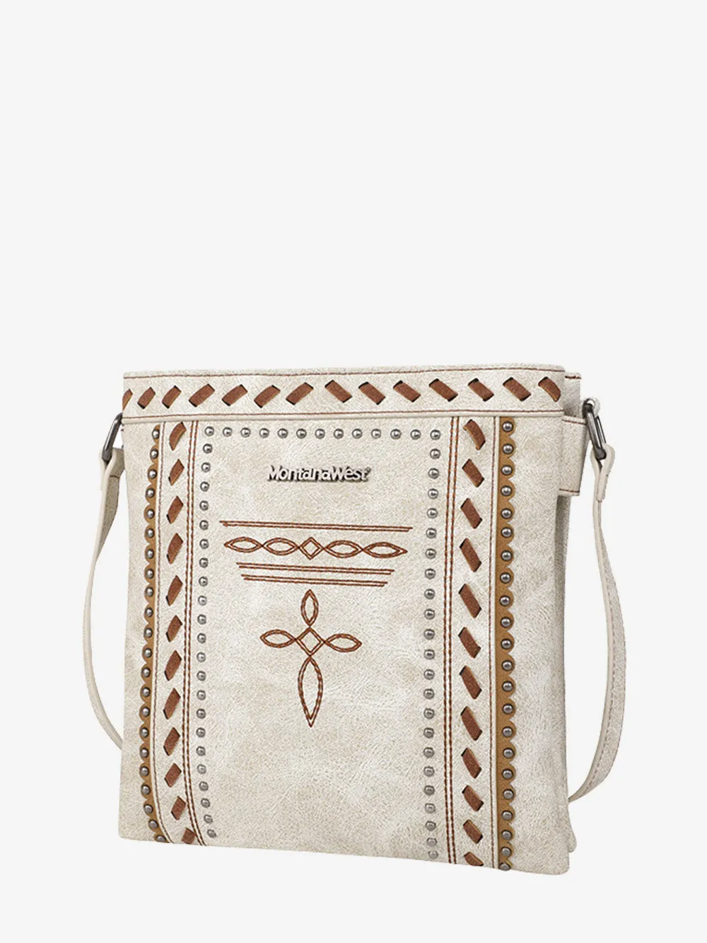 Montana West Whipstitch Studs Concealed Carry Crossbody