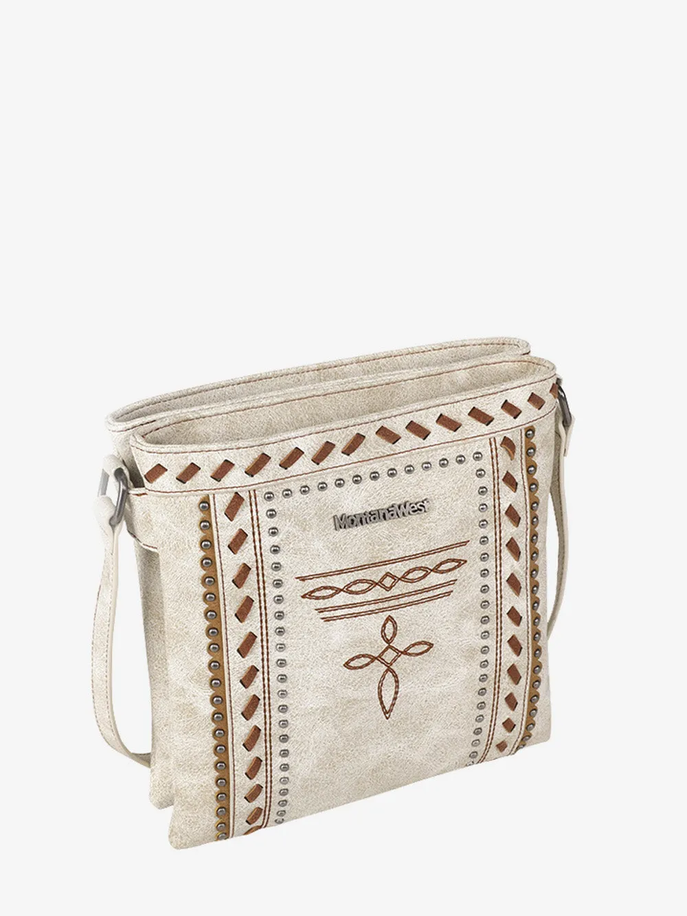 Montana West Whipstitch Studs Concealed Carry Crossbody