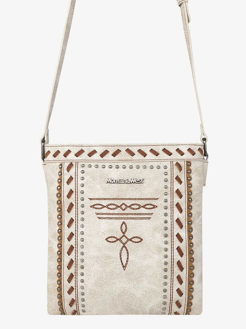 Montana West Whipstitch Studs Concealed Carry Crossbody