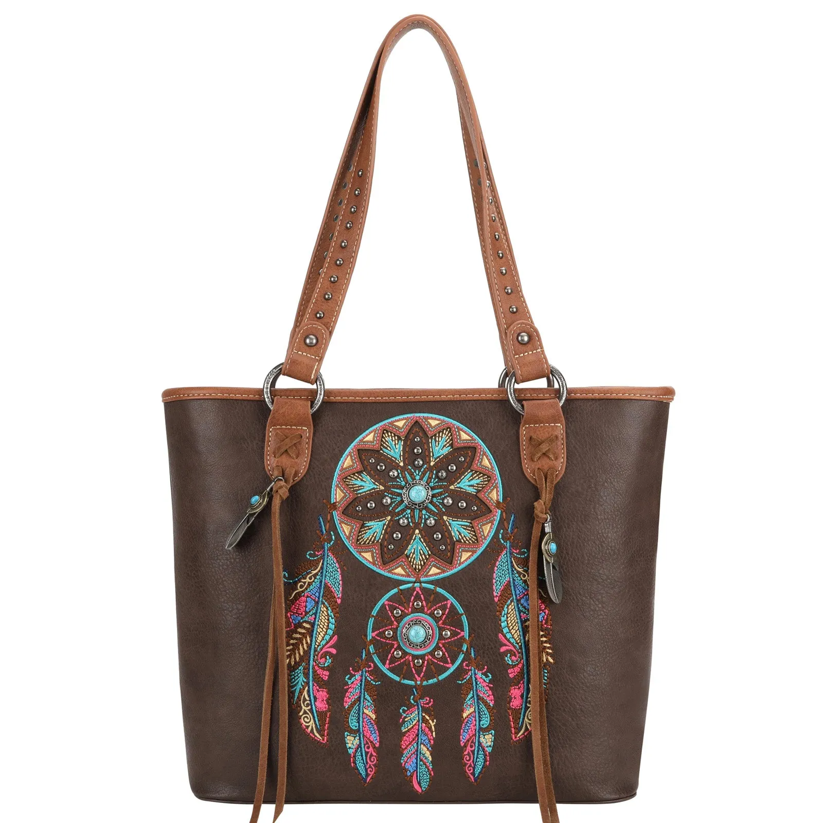 MW1241G-8317  Montana West Dream Catcher Collection Concealed Carry Tote