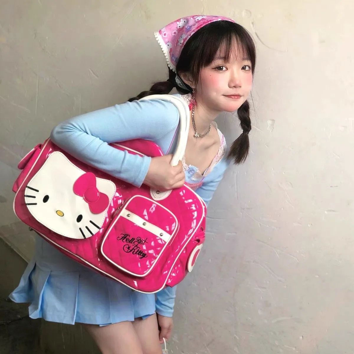 Oversized Kitten Duffle Bag