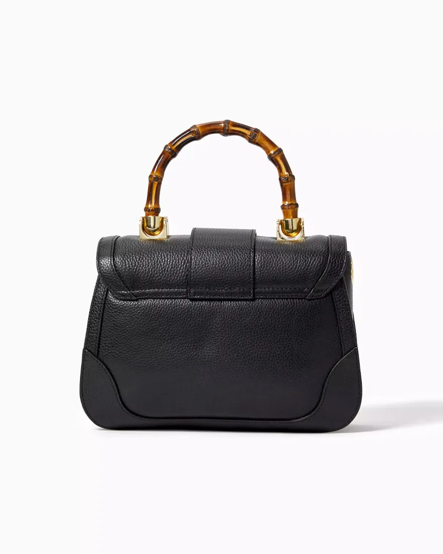 Poncey Leather Top Handle Bag