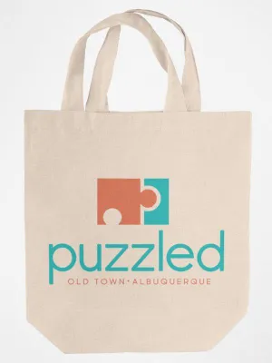 Puzzled Reusable Canvas Tote Bag