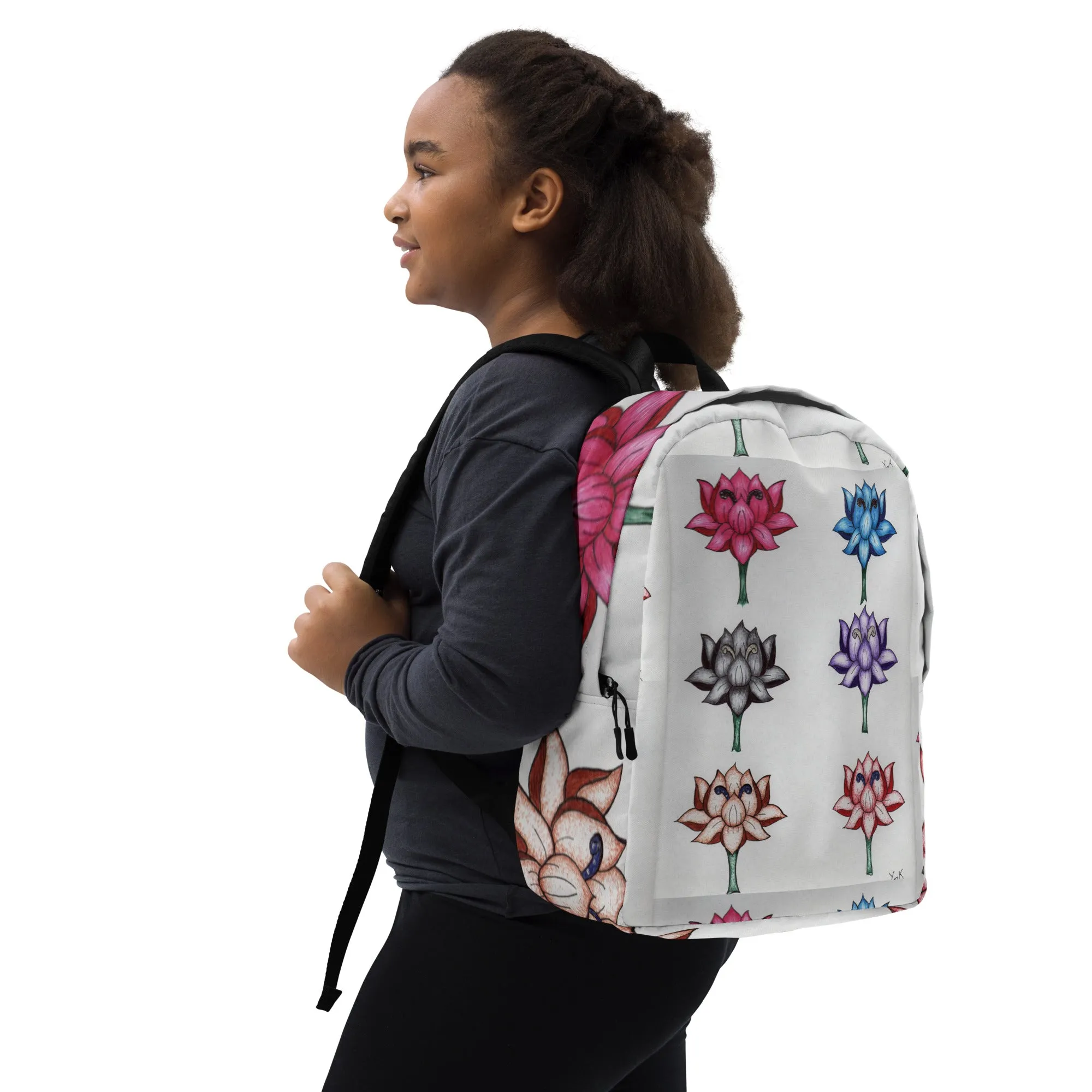 "Flowers" by M. York - Minimalist Backpack